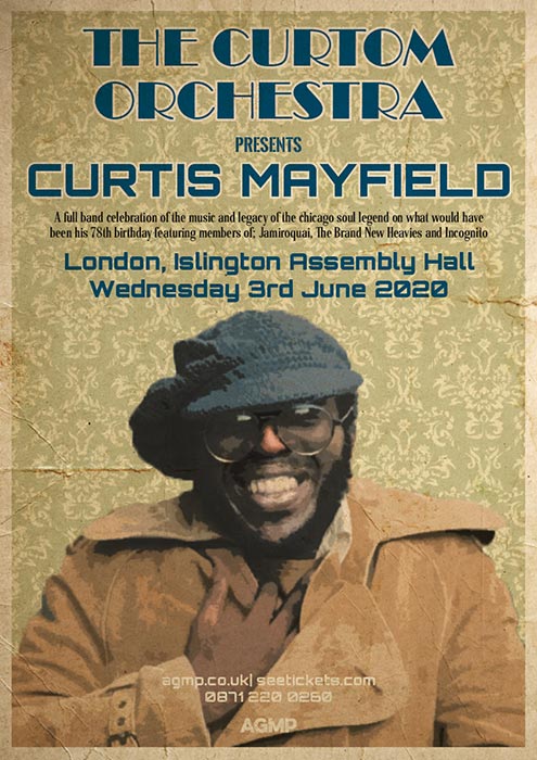 The Curtom Orchestra at Islington Assembly Hall on Wed 3rd June 2020 Flyer