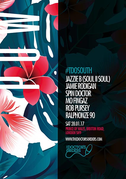 TDO South at Prince of Wales on Sat 28th January 2017 Flyer
