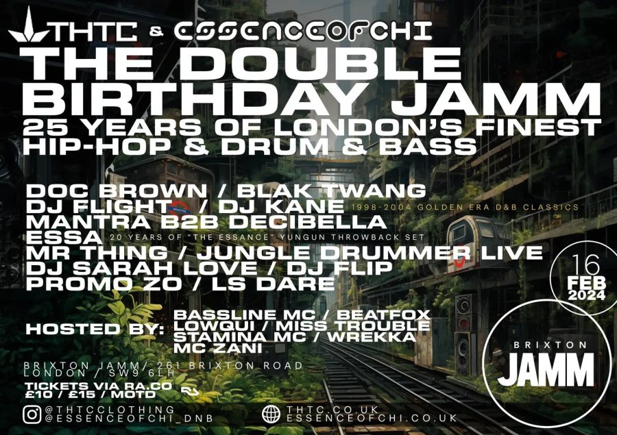 The Double Birthday Jamm at Brixton Jamm on Fri 16th February 2024 Flyer