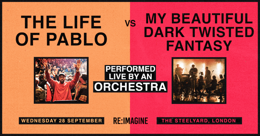 The Life of Pablo vs MBDTF at The Steelyard on Wed 28th September 2022 Flyer