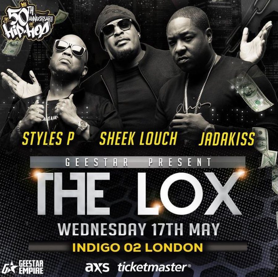 The Lox at Indigo2 on Wed 17th May 2023 Flyer