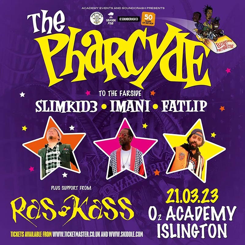 The Pharcyde at Islington Academy on Tue 21st March 2023 Flyer