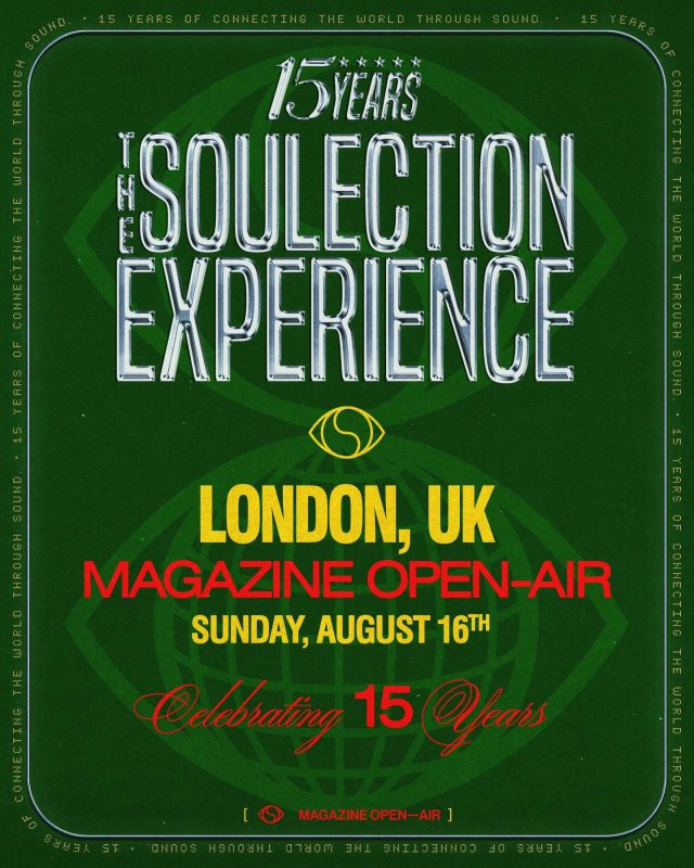 The Soulection Experience at Magazine London on Sun 16th August 2026 Flyer