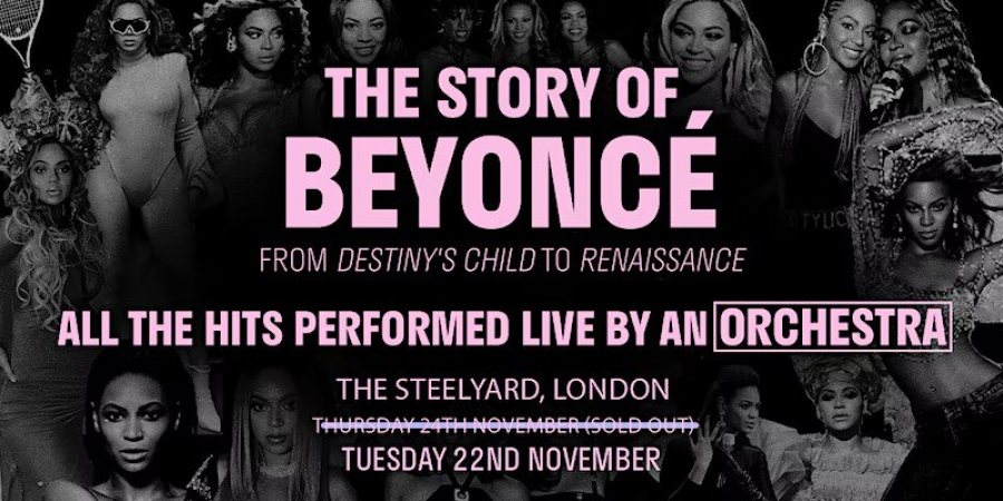 The Story of Beyoncé at The Steelyard on Tue 22nd November 2022 Flyer