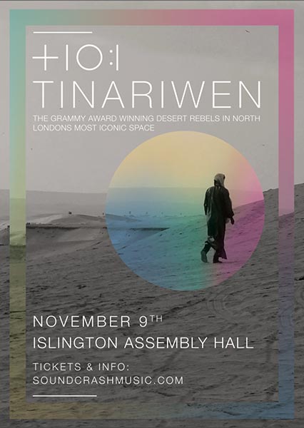 Tinariwen at Islington Assembly Hall on Wed 9th November 2016 Flyer