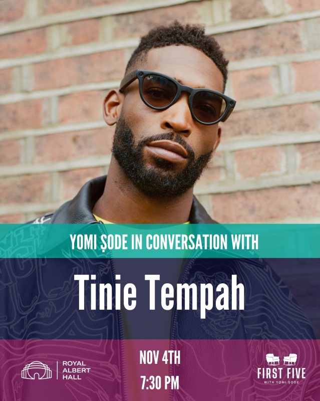 Tinie Tempah at Royal Albert Hall on Wed 4th November 2026 Flyer