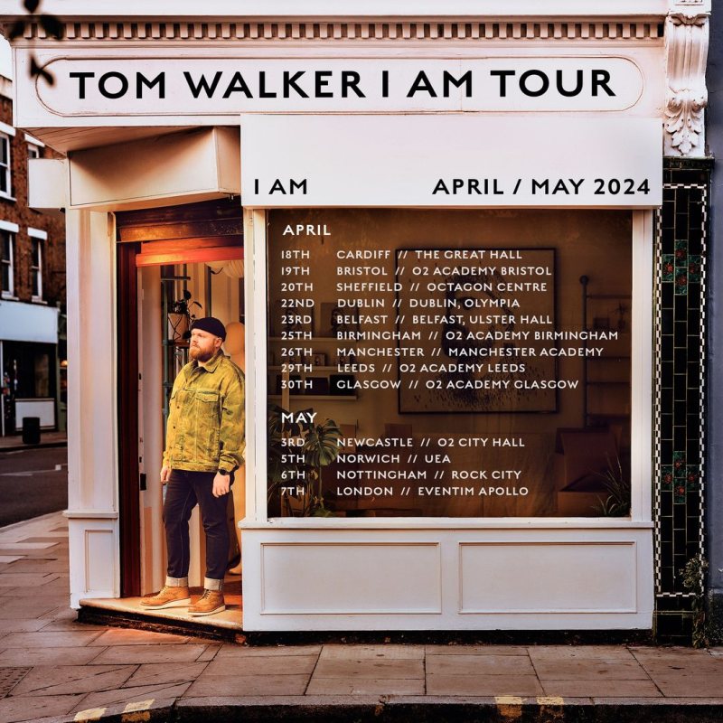 Tom Walker at Hammersmith Apollo on Tue 7th May 2024 Flyer