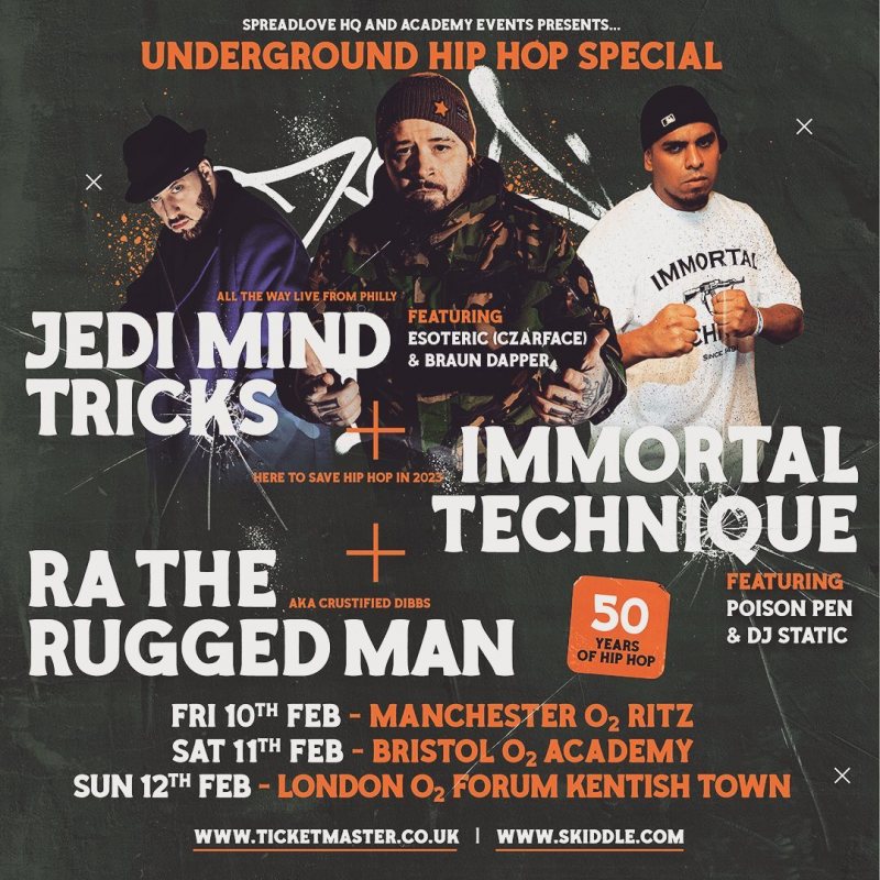 Underground Hip Hop Special at The Forum on Sun 12th February 2023 Flyer