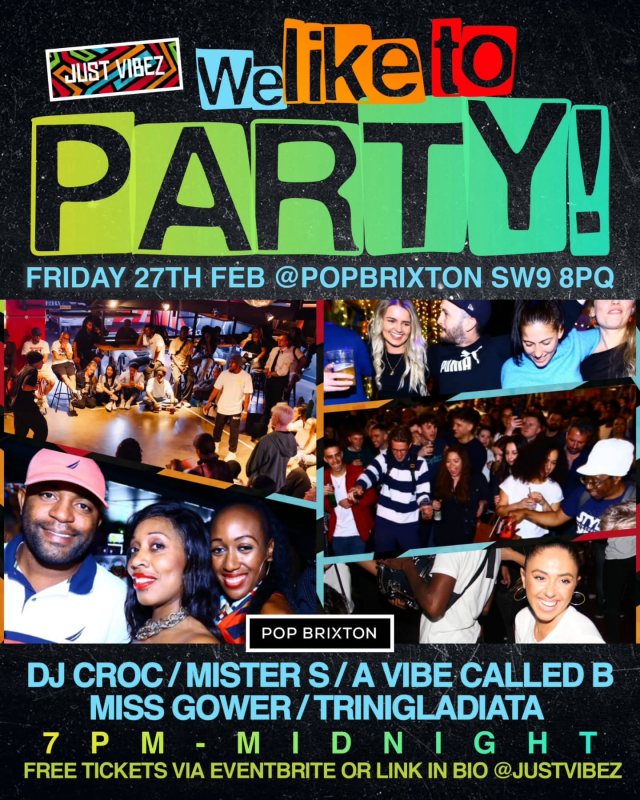 We Like to Party! at Pop Brixton on Fri 27th February 2026 Flyer