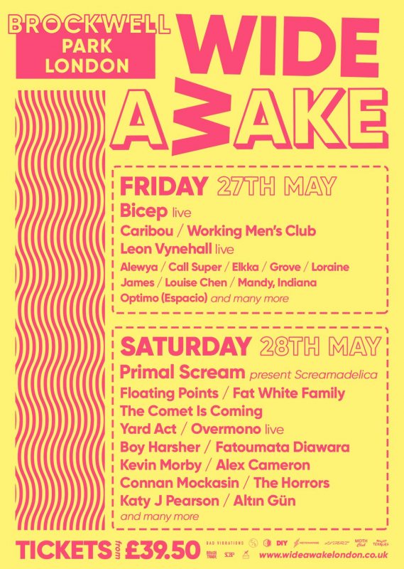 WIDE AWAKE FESTIVAL FRIDAY at Brockwell Park on Fri 27th May 2022 Flyer