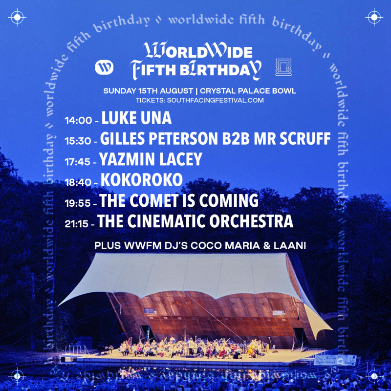 Worldwide Fifth Birthday at Crystal Palace Bowl on Sun 15th August 2021 Flyer