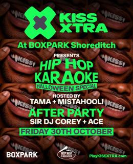 HIP HOP KARAOKE HALLOWEEN SPECIAL at Boxpark Shoreditch on Friday 30th October 2026