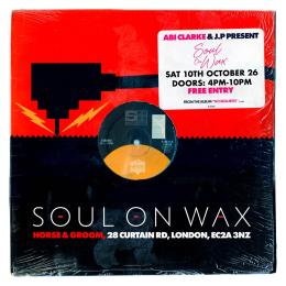 Soul on Wax at Horse & Groom on Saturday 10th October 2026