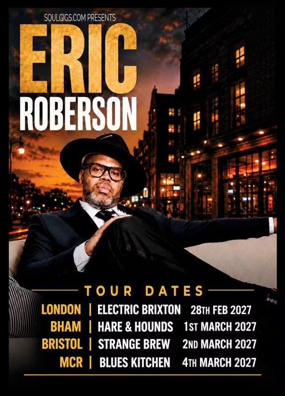 Eric Roberson at Electric Brixton on Sun 28th February 2027 Flyer