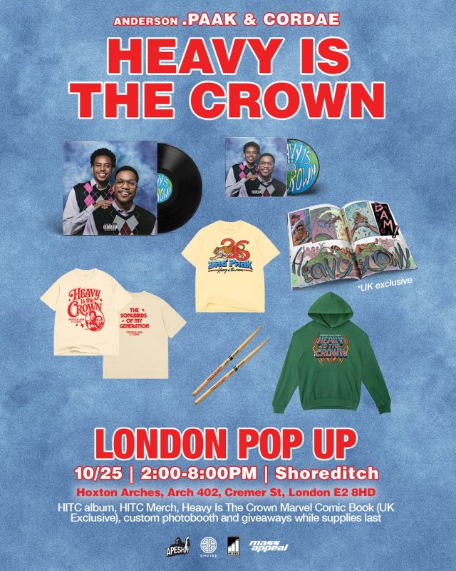 Heavy is the Crown London Pop-Up at Hoxton Arches on Sun 25th October 2026 Flyer