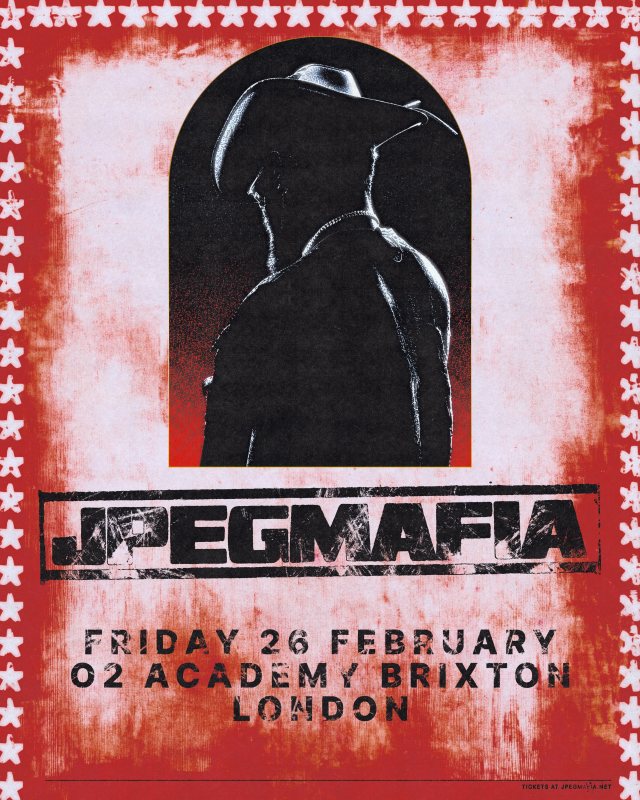 JPEGMAFIA at Brixton Academy on Fri 26th February 2027 Flyer