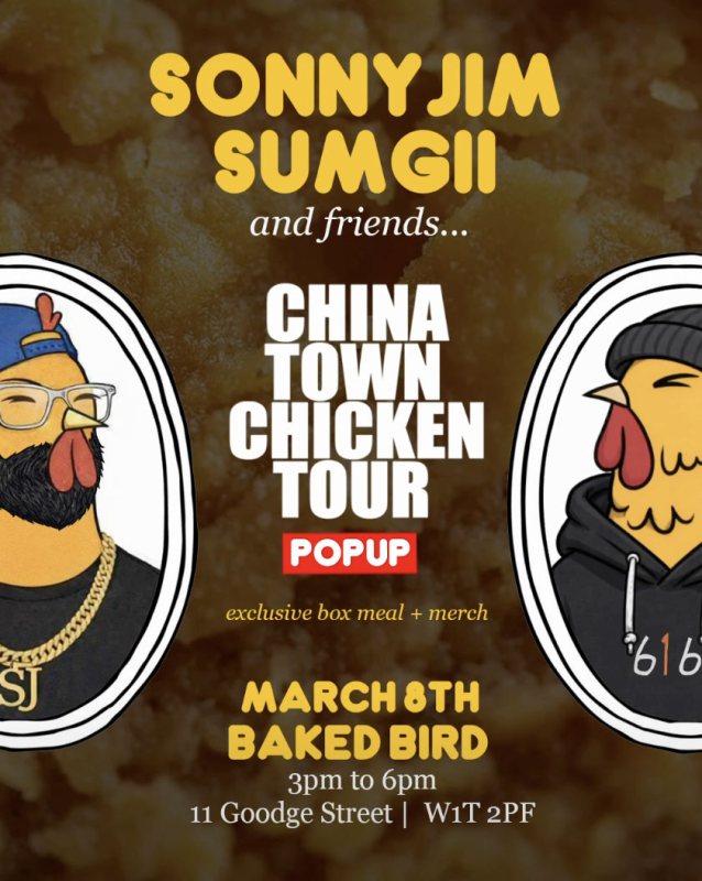 Sonnyjim Sumgii and Friends at Baked Bird - Goodge Street on Sun 8th March 2026 Flyer